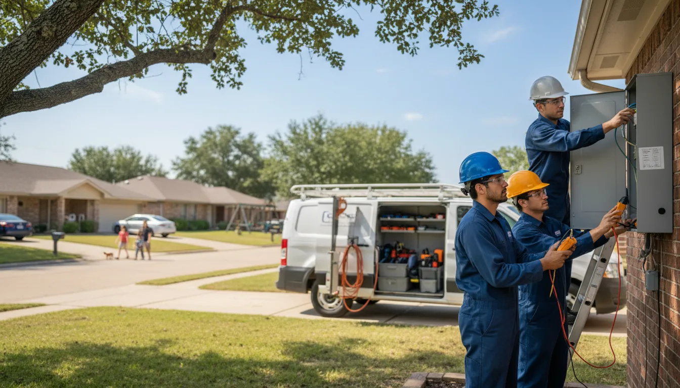 Certified electrician providing emergency electrical services in Alma, AR
